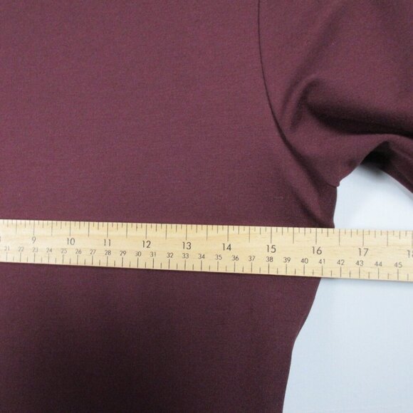 Lamarque Bahira Mini Dress S Red Knit Feather-Trim Rayon Blend Party Luxury 632 - Picture 6 of 9